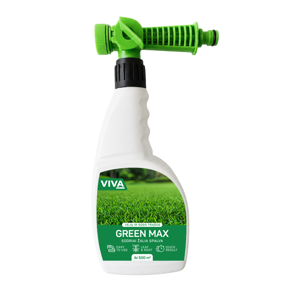 Mikroelementų trąšos GREEN MAX su purkštuku, 750 ml