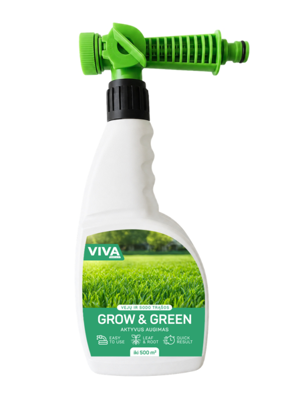Vejos ir sodo trąšos GROW & GREEN su purkštuku, 750 ml