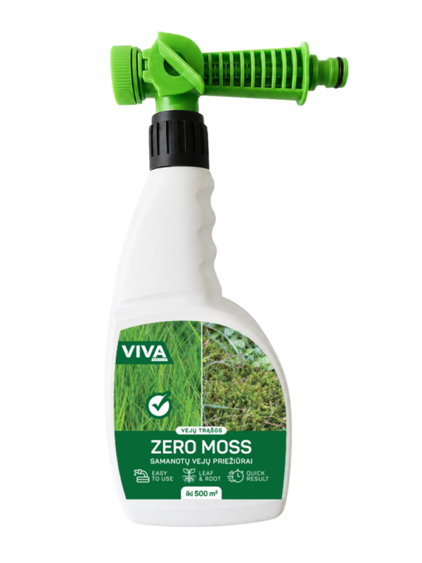 Samanotų vejų trąša ZERO MOSS su purkštuku, 750 ml